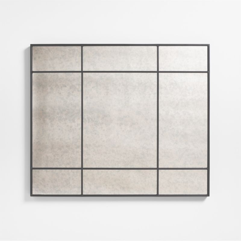 Navara Black Antiqued Wall Mirror 40'x47'