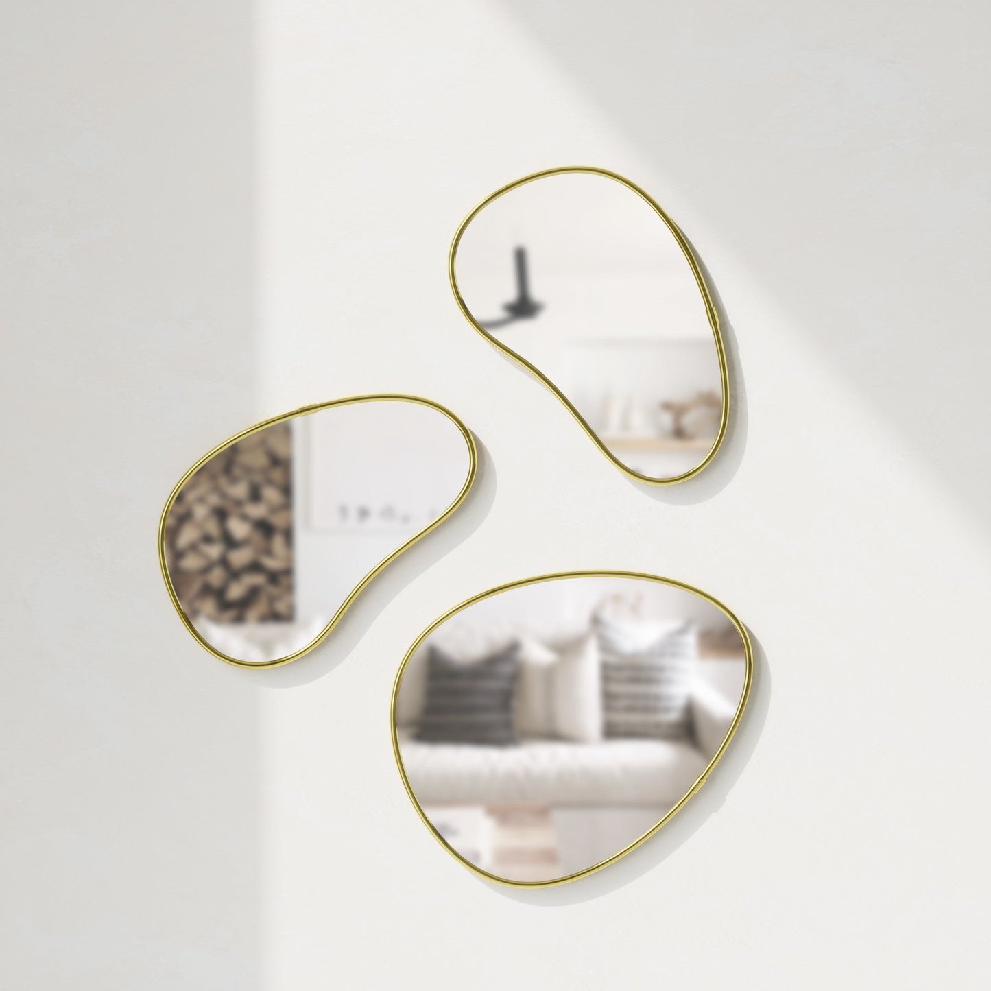 Hubba Pebble Wall Mirrors, Set of 3