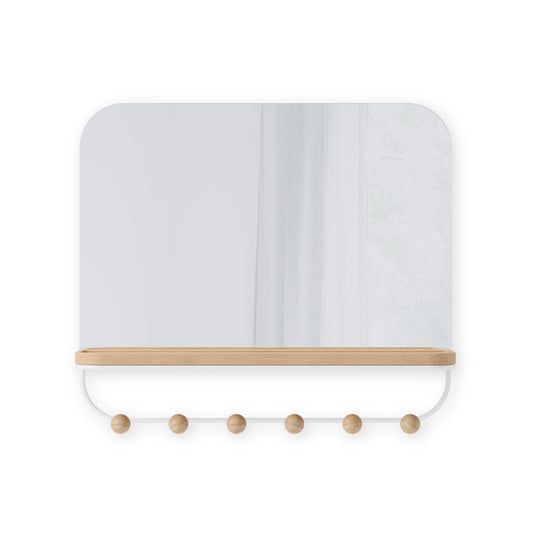 Estique Mirror with Hooks